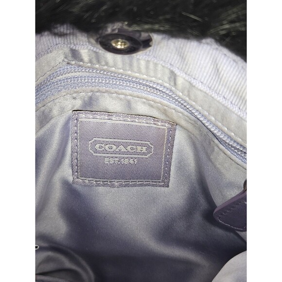 Coach Limited Edition Black Rabbit Fur Satin Swarovski Evening Bag 3580 READ - Picture 6 of 12